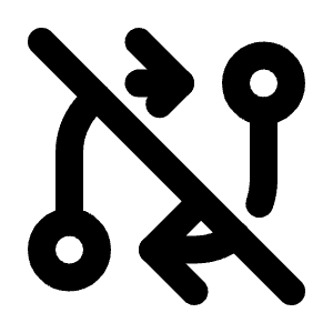 Exchange Off Icon from Tabler Line Set