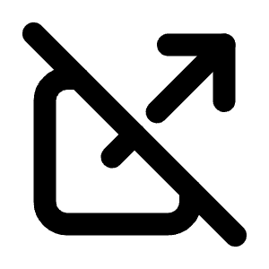 External Link Off Icon from Tabler Line Set