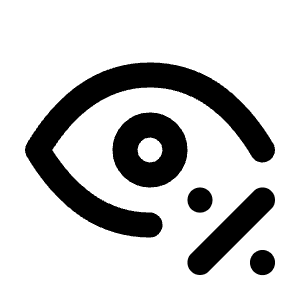 Eye Discount Icon from Tabler Line Set