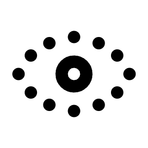 Eye Dotted Icon from Tabler Line Set