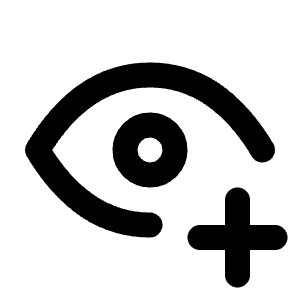 Eye Plus Icon from Tabler Line Set