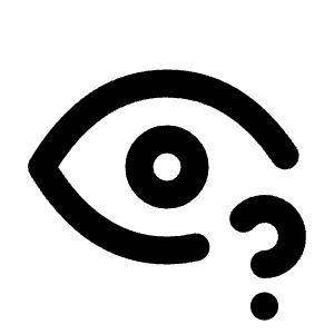 Eye Question Icon from Tabler Line Set