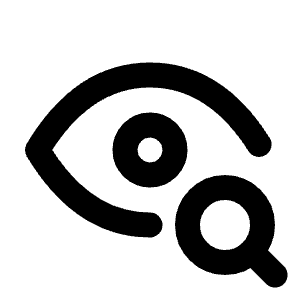 Eye Search Icon from Tabler Line Set
