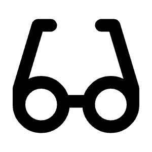 Eyeglass 2 Icon from Tabler Line Set