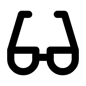 Eyeglass Icon from Tabler Line Set