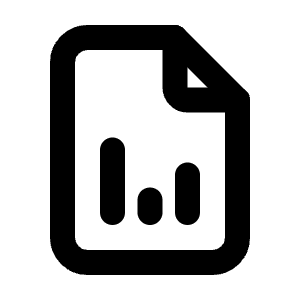 File Analytics Icon from Tabler Line Set