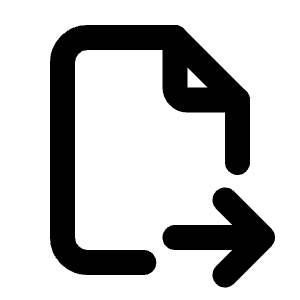 File Export Icon from Tabler Line Set