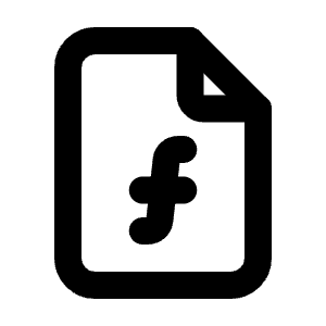 File Function Icon from Tabler Line Set