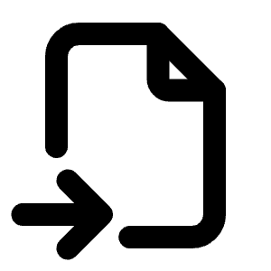 File Import Icon from Tabler Line Set