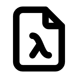 File Lambda Icon from Tabler Line Set