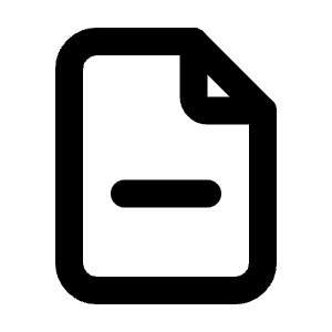 File Minus Icon from Tabler Line Set