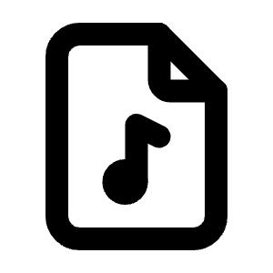 File Music Icon from Tabler Line Set