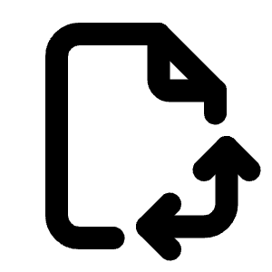 File Orientation Icon from Tabler Line Set