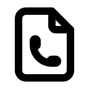 File Phone Icon from Tabler Line Set