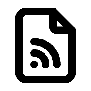 File Rss Icon from Tabler Line Set