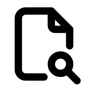 File Search Icon from Tabler Line Set