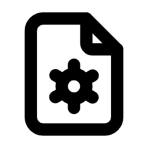 File Settings Icon from Tabler Line Set