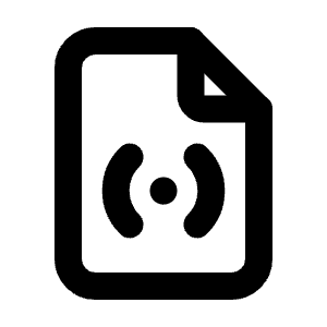 File Signal Icon from Tabler Line Set