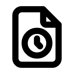File Time Icon from Tabler Line Set