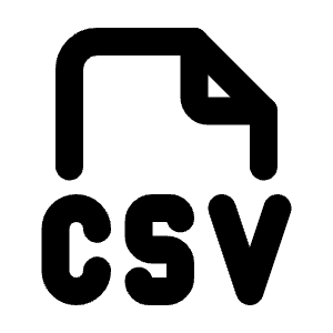 File Type Csv Icon from Tabler Line Set