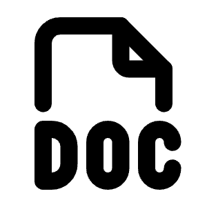 File Type Doc Icon from Tabler Line Set