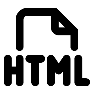 File Type Html Icon from Tabler Line Set