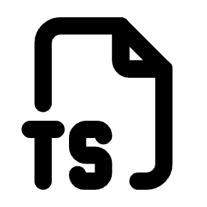File Type Ts Icon from Tabler Line Set