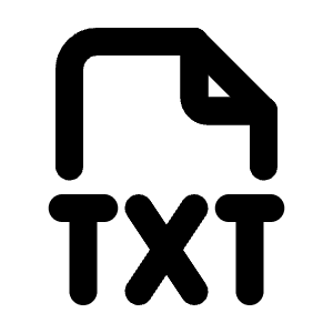 File Type Txt Icon from Tabler Line Set