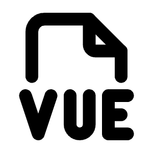 File Type Vue Icon from Tabler Line Set