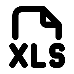 File Type Xls Icon from Tabler Line Set