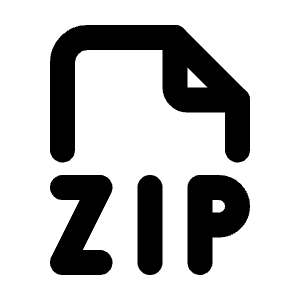 File Type Zip Icon from Tabler Line Set