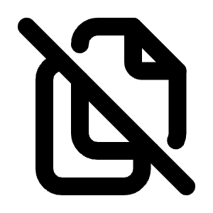 Files Off Icon from Tabler Line Set