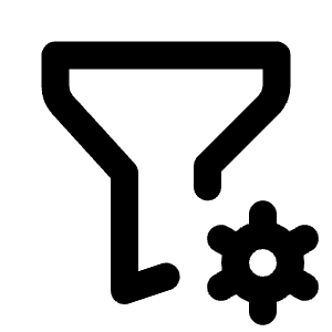 Filter Cog Icon from Tabler Line Set