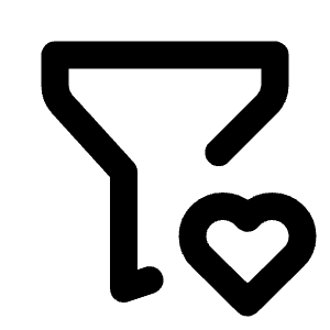 Filter Heart Icon from Tabler Line Set