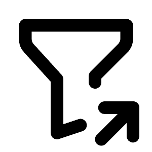 Filter Share Icon from Tabler Line Set