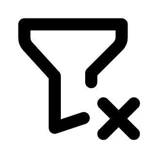 Filter X Icon from Tabler Line Set