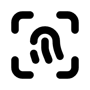 Fingerprint Scan Icon from Tabler Line Set