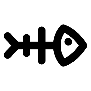 Fish Bone Icon from Tabler Line Set