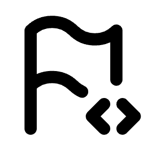 Flag Code Icon from Tabler Line Set