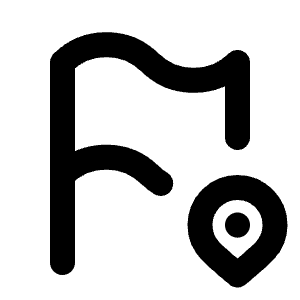 Flag Pin Icon from Tabler Line Set
