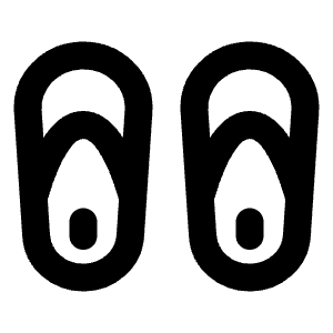 Flip Flops Icon from Tabler Line Set