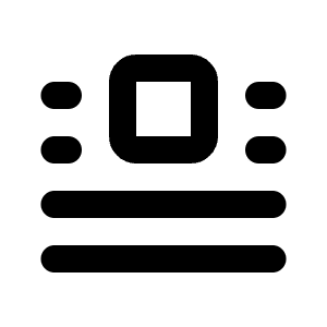 Float Center Icon from Tabler Line Set