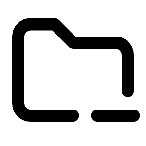 Folder Minus Icon from Tabler Line Set