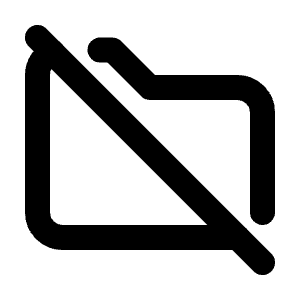 Folder Off Icon from Tabler Line Set