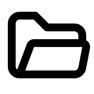 Folder Open Icon from Tabler Line Set