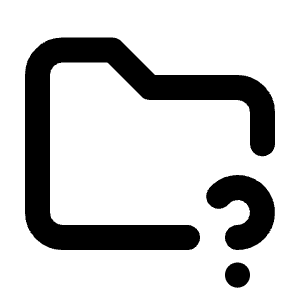 Folder Question Icon from Tabler Line Set