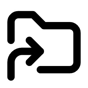 Folder Symlink Icon from Tabler Line Set