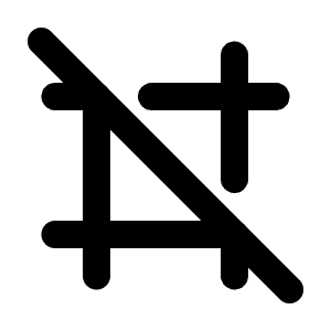 Frame Off Icon from Tabler Line Set