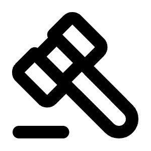 Gavel Icon from Tabler Line Set