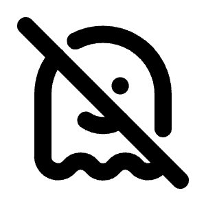 Ghost Off Icon from Tabler Line Set